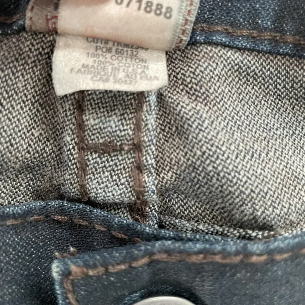 True Religion Shorts Adult 38 Blue Jean Rainbow Billy Denim Made In USA Mens
